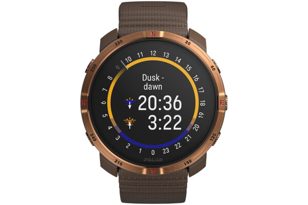 Smartwatch Polar Grit X 1.28" brązowy