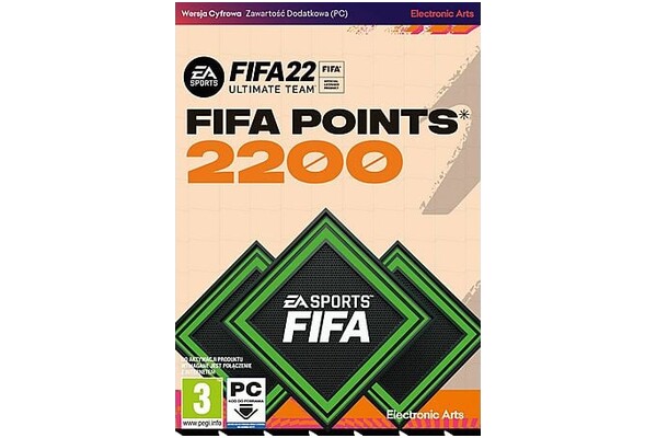 Karta Pre paid FIFA 22 Edycja 2200 FIFA Points PC