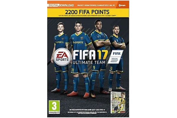 Karta Pre paid Fifa 17 Edycja 2200 POINTS PC