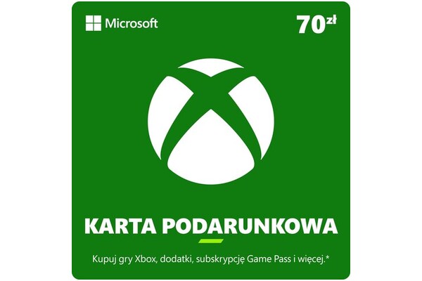 Kod podarunkowy 70 PLN Xbox (One/Series S/X)
