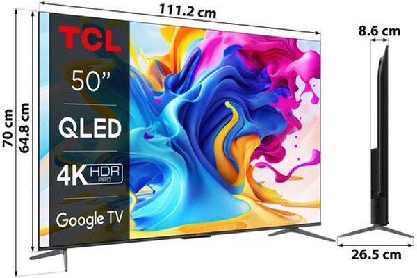 Telewizor TCL 50" 4K Ultra HD 50C645