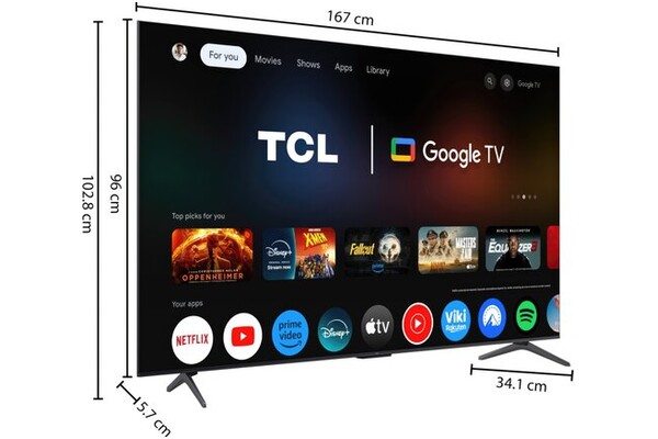 Telewizor TCL 75" 4K Ultra HD 75C69