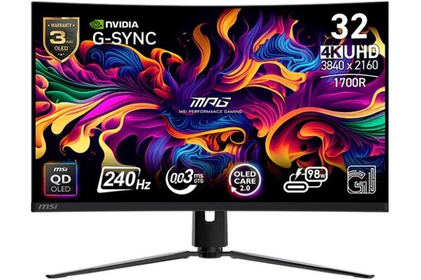 Monitor 31.5" MSI MPG MPG 321CURX czarny