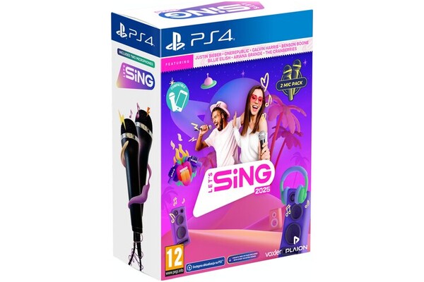 Lets Sing 2025 + 2 mikrofony PlayStation 4