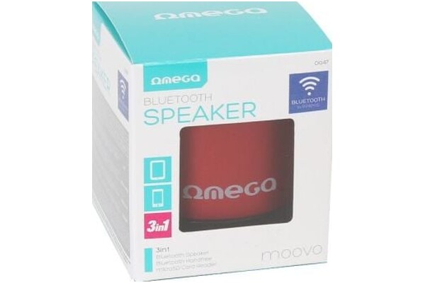 głośnik Bluetooth Omega OG47R czerwony