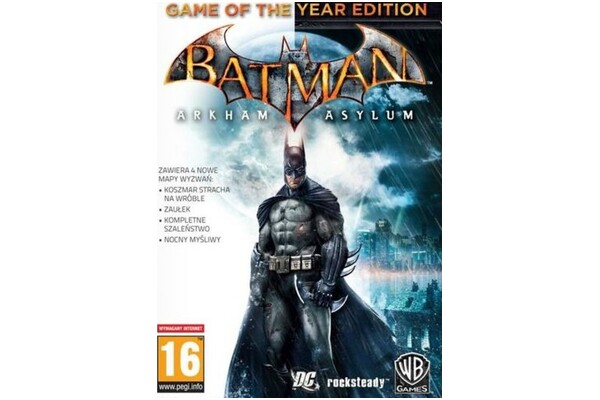 Batman Arkham Asylum Edycja Gry Roku Edition PC