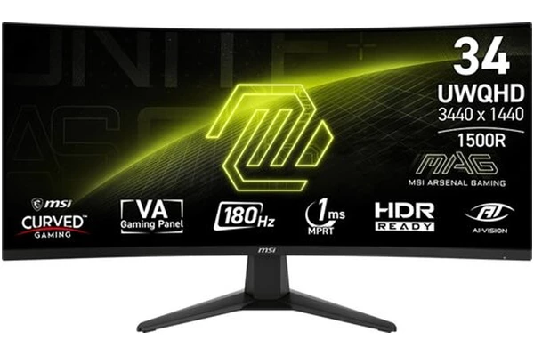 Monitor 34.0" MSI MAG MAG 346CQ czarny