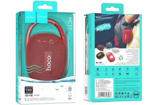 głośnik Bluetooth HOCO HC17 czerwony