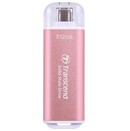 Dysk zewnętrzny SSD Transcend ESD300P 512GB różowy
