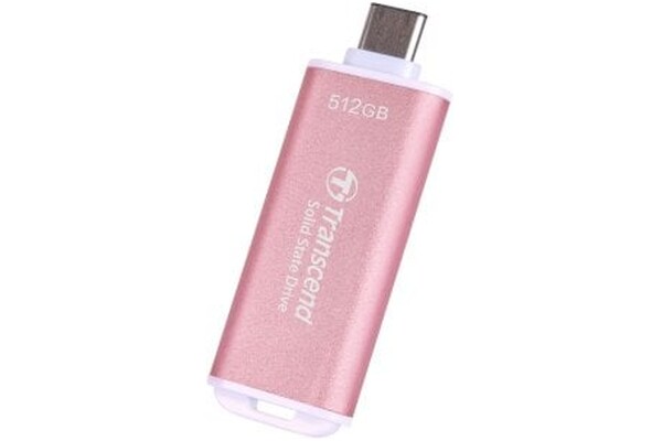 Dysk zewnętrzny SSD Transcend ESD300P 512GB różowy