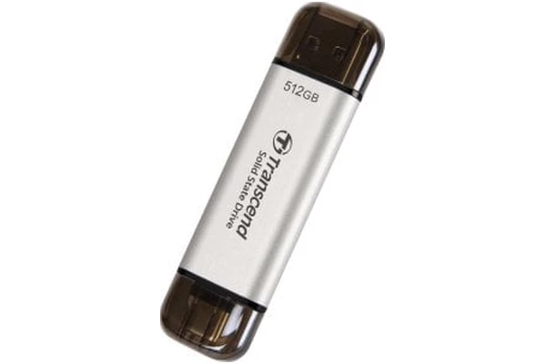Dysk zewnętrzny SSD Transcend ESD310S 256GB srebrny