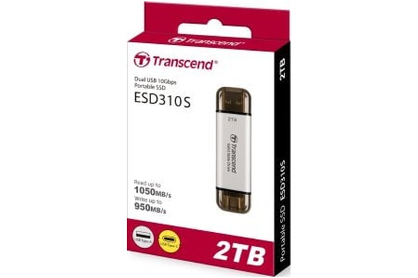 Dysk zewnętrzny SSD Transcend ESD310S 2TB srebrny