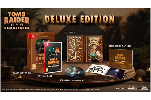 Tomb Raider IV VI Remastered Starring Lara Croft Deluxe Edi Nintendo Switch