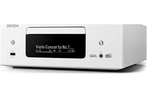 Amplituner 2.0 Denon RCD-N12 biały
