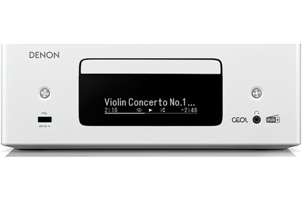 Amplituner 2.0 Denon RCD-N12 biały