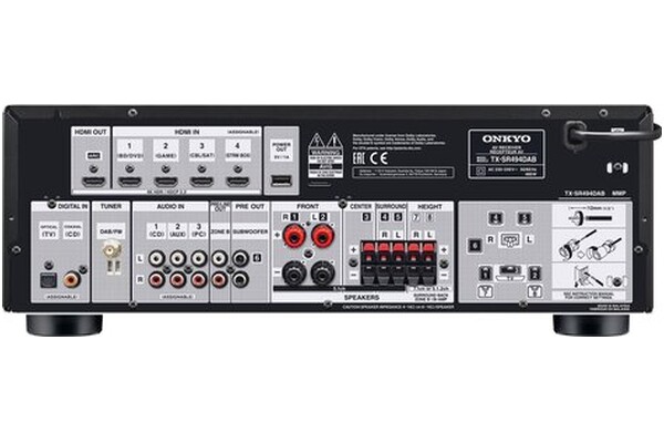 Amplituner 7.2 Onkyo TX-SR494BDAB czarny