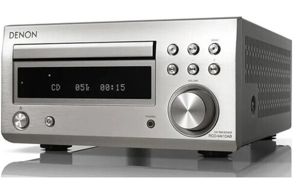 Amplituner 2.1 Denon RCD-M41 srebrny