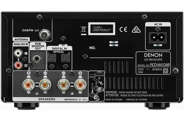 Amplituner 2.1 Denon RCD-M41 srebrny