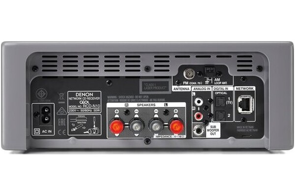 Amplituner 2.1 Denon RCD-N10 szary