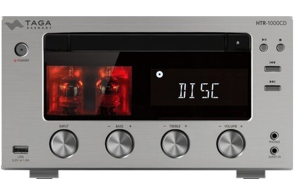 Amplituner 2.0 TAGA Harmony HTR-1000CD srebrny