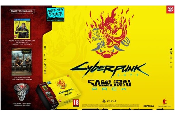 Cyberpunk Edycja 2077 Samurai Good Loot Pack PlayStation 4