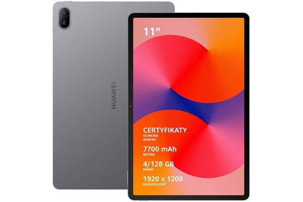 Tablet Huawei MatePad 11 11.00" HiSilicon Kirin 710A 4.0GB/128GB, WiFi, szary