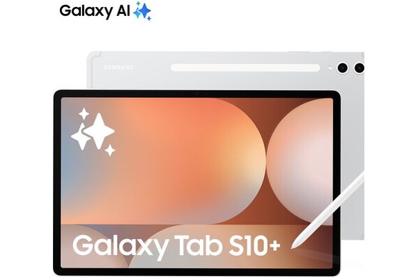 Tablet Samsung Galaxy Tab S10+ 12.40" Mediatek MT6989 12.0GB/256GB, WiFi, srebrny