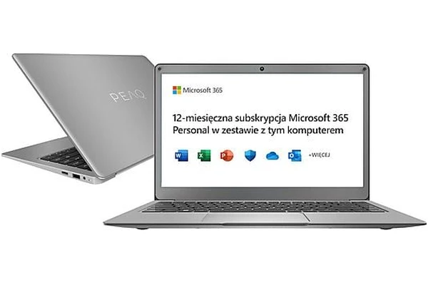 Laptop PEAQ Slim S132V 13.3" Intel Celeron N4020 N4020 INTEL UHD 600 4GB 64GB eMMC Windows 11 Home tryb S czarny