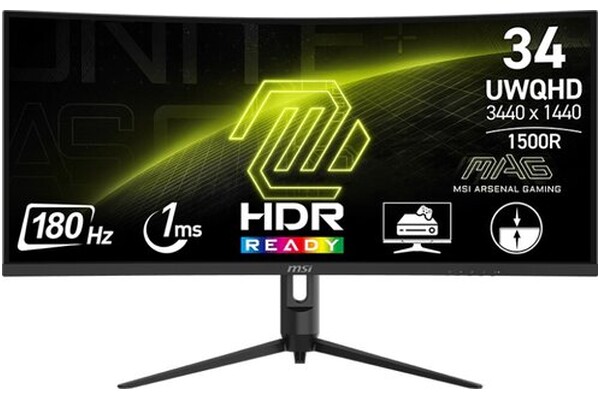Monitor 34.0" MSI MAG MAG 342CQR czarny