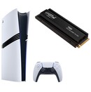 Konsola Sony PlayStation 5 Pro 3TB biało-czarny + Astros Playroom + pad bezprzewodowy DualSense
