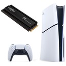 Konsola Sony PlayStation 5 Slim 3TB biało-czarny + pad bezprzewodowy DualSense