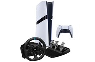 Konsola Sony PlayStation 5 Pro biało-czarny + Astros Playroom + Kierownica
