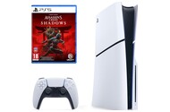 Konsola Sony PlayStation 5 Slim 1TB biało-czarny + Assassins Creed Shadows + pad bezprzewodowy DualSense