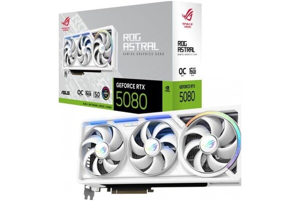 Karta graficzna ASUS RTX 5080 ROG White OC 16GB GDDR7