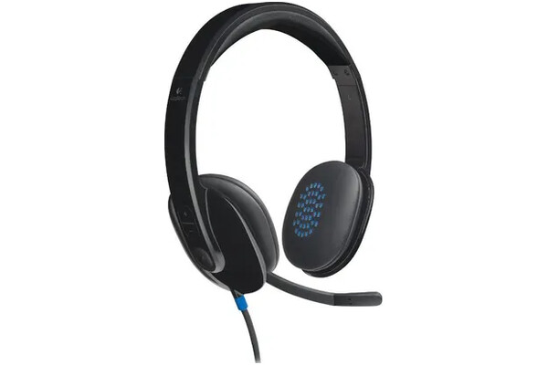 Słuchawki Logitech H540 Nauszne Przewodowe czarno-niebieski