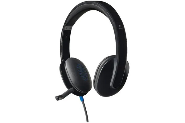 Słuchawki Logitech H540 Nauszne Przewodowe czarno-niebieski
