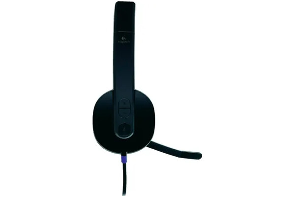 Słuchawki Logitech H540 Nauszne Przewodowe czarno-niebieski