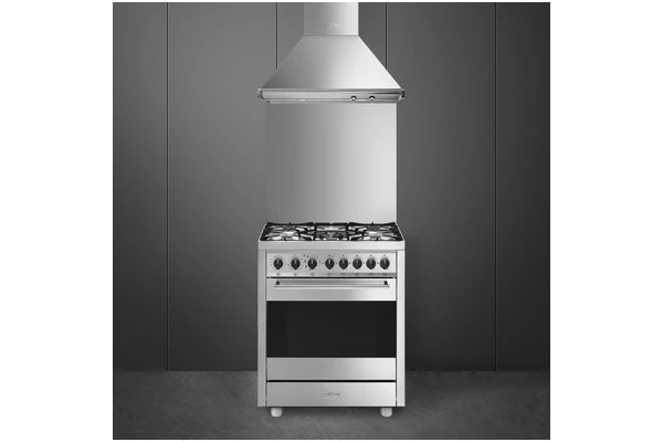 Kuchnia Smeg B71GMX2 płyta gazowa, piekarnik elektryczny