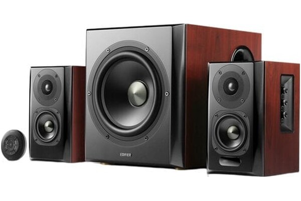 Kolumny Edifier S350DB 150W, 3szt., Wiśniowy