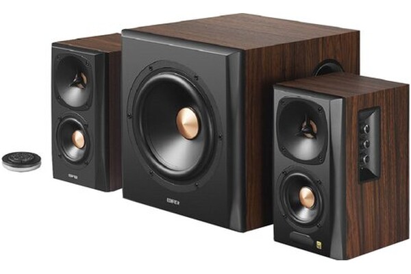 Kolumny Edifier S360DB 155W, 3szt., brązowy