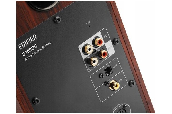 Kolumny Edifier S360DB 155W, 3szt., brązowy