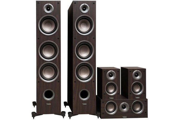 Kolumny TAGA Harmony TAV-507 330W, 5szt., wenge