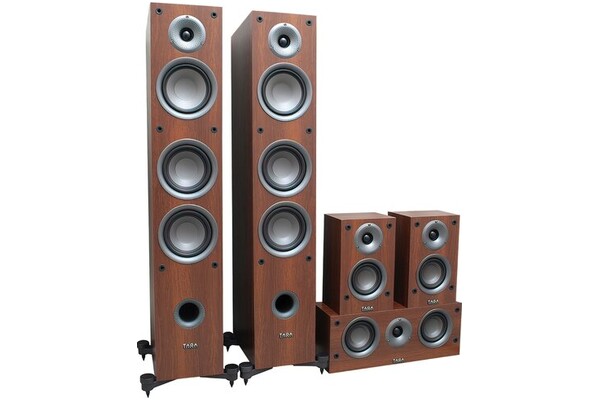 Kolumny TAGA Harmony TAV-507 330W, 5szt., Orzech