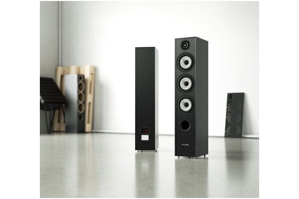 Kolumna Pylon Audio Pearl 27 100W, 1szt., czarne szczotkowane aluminium