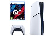 Konsola Sony PlayStation 5 Slim 1TB biało-czarny + Gran Turismo 7 + pad bezprzewodowy DualSense