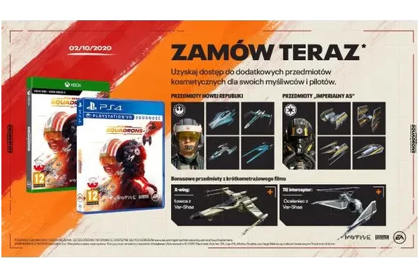 Star Wars Squadrons + komin Vader Xbox One