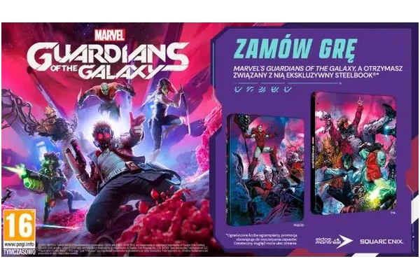 Marvels Guardians of the Galaxy + steelbook PlayStation 4