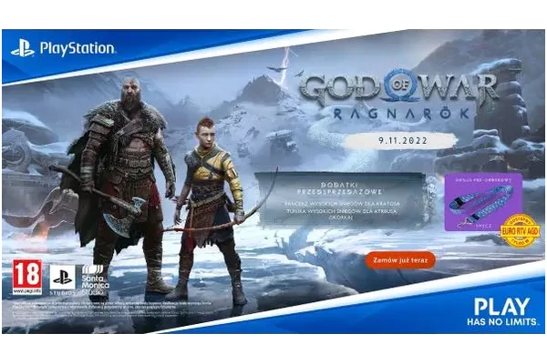 God of War Ragnarok + smycz PlayStation 4
