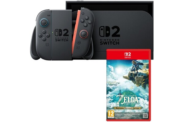 Konsola Nintendo Switch 2 czarny + The Legend of Zelda Tears of The Kingdom Gra NINTENDO SWITCH 2