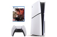 Konsola Sony PlayStation 5 Slim biało-czarny + Death Stranding 2 On the Beach Gra PS5